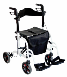 Lichtgewicht Duo DeLuxe rolstoel en rollator in 1