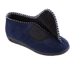 Pantoffel blauw hoog damesmodel