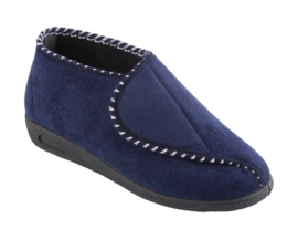 Pantoffel blauw hoog damesmodel