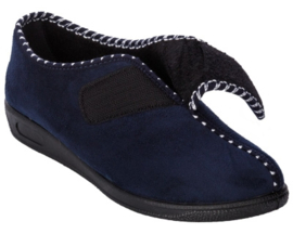 Pantoffel  blauw laag damesmodel