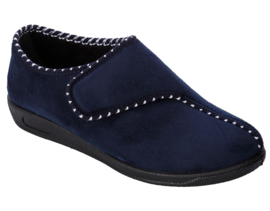 Pantoffel  blauw laag damesmodel