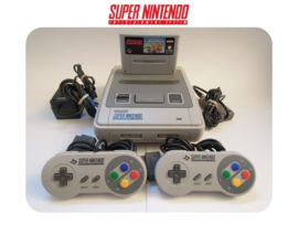Super Nintendo Console 16 Bit SNES 2x controller Mario Kart pack