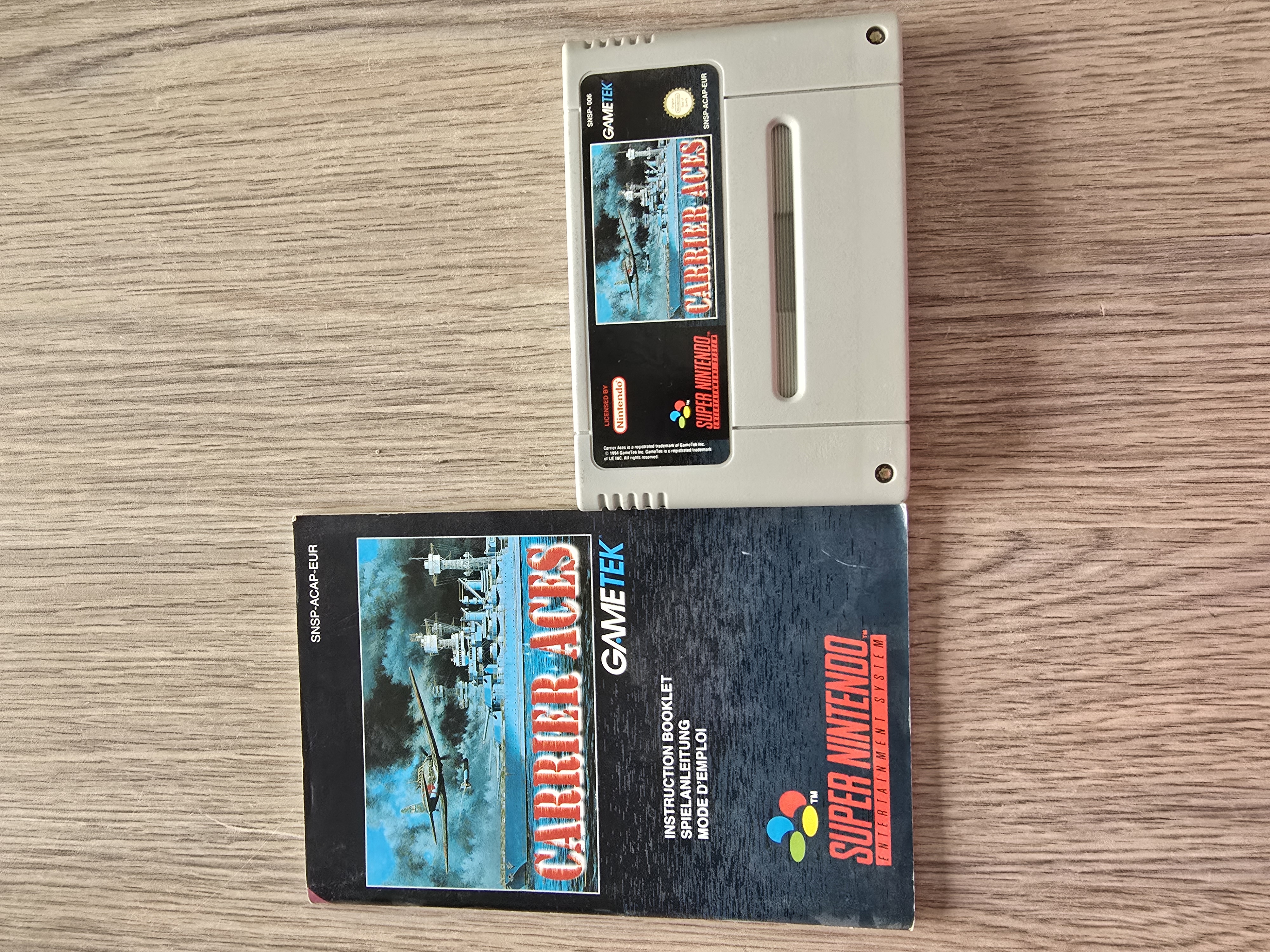 Carrier Aces - Super Nintendo / SNES / Super Nes spel 16Bit (D.2.14)