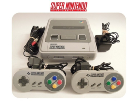 Super Nintendo Console 16 Bit SNES 2x controller Startset pack