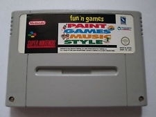 Fun 'n Games - Paint Games Music Style - Super Nintendo / SNES / Super Nes spel (D.2.6)