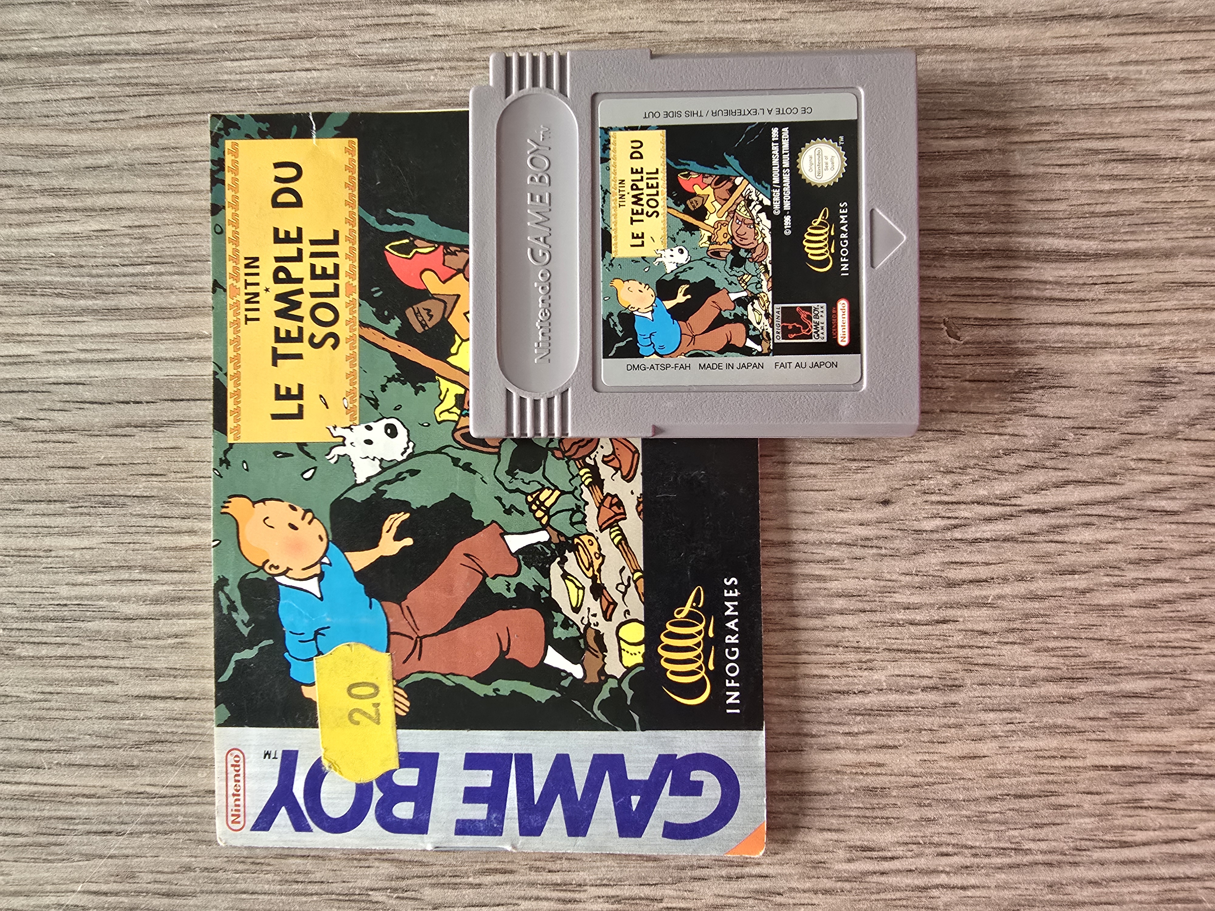 Tintin Le Temple Du Soleil Nintendo Gameboy GB / Color / GBC / Advance / GBA (B.5.3)