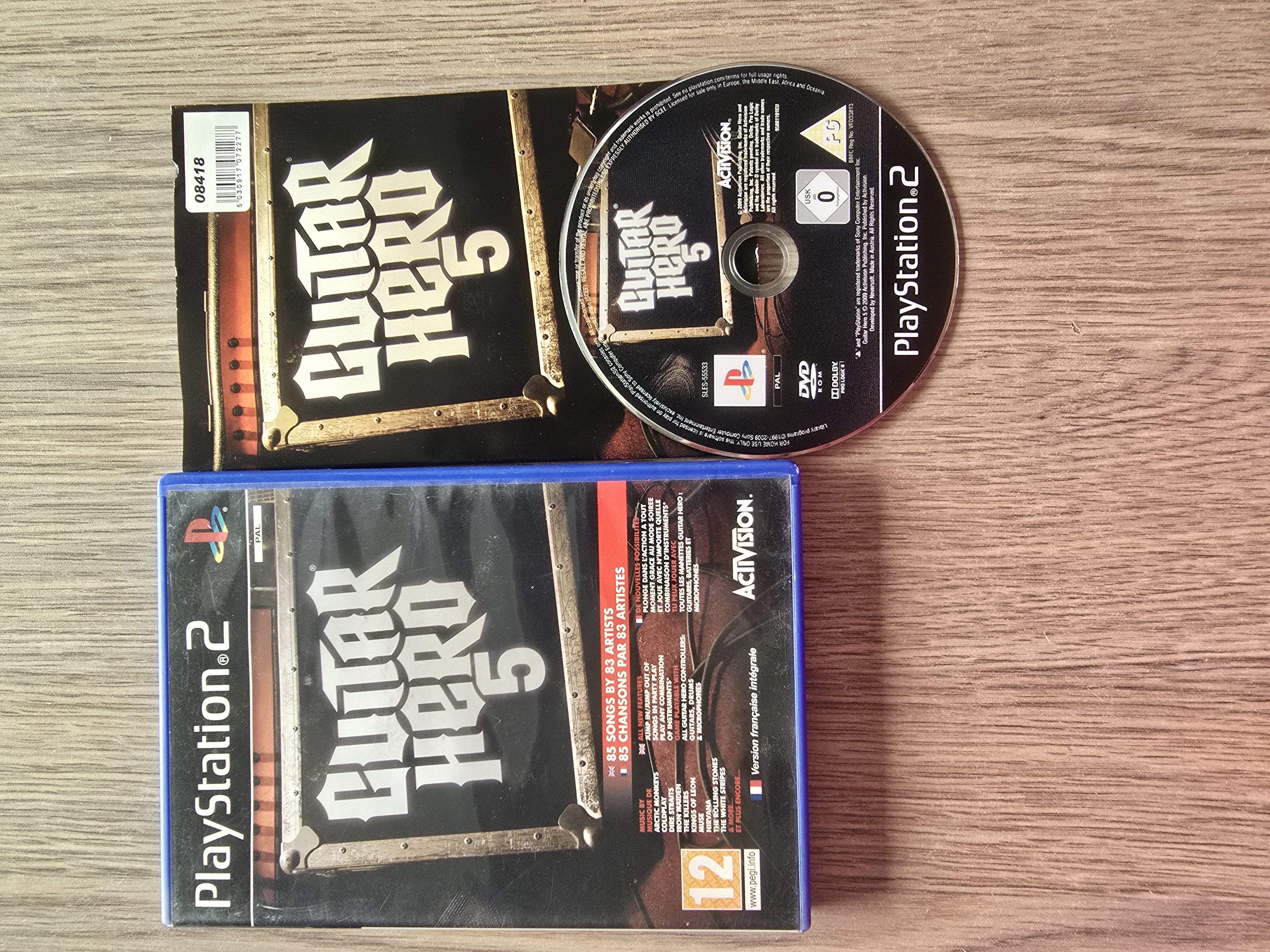 Guitar Hero 5 - Sony Playstation 2 - PS2 (I.2.5)