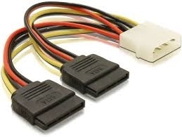 Molex to Sata Dubbel sata aansluiting