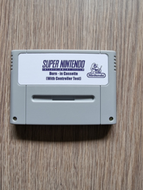 Burn-in cassette with controller test Pal - Super Nintendo / SNES / Super Nes spel 16Bit (D.2.13)