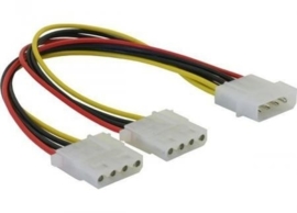 INTERNE VOEDINGSKABEL SPLITTER MOLEX TO 2X MOLEX