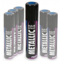 Hairspray Metallic blauw, 100 ml