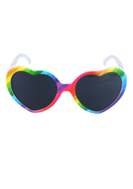 Rainbow Bril | harten montuur regenboog