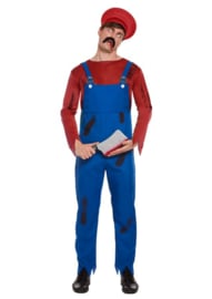 Super Mario zombie kostuum | Halloween goedkope verkleedkleding