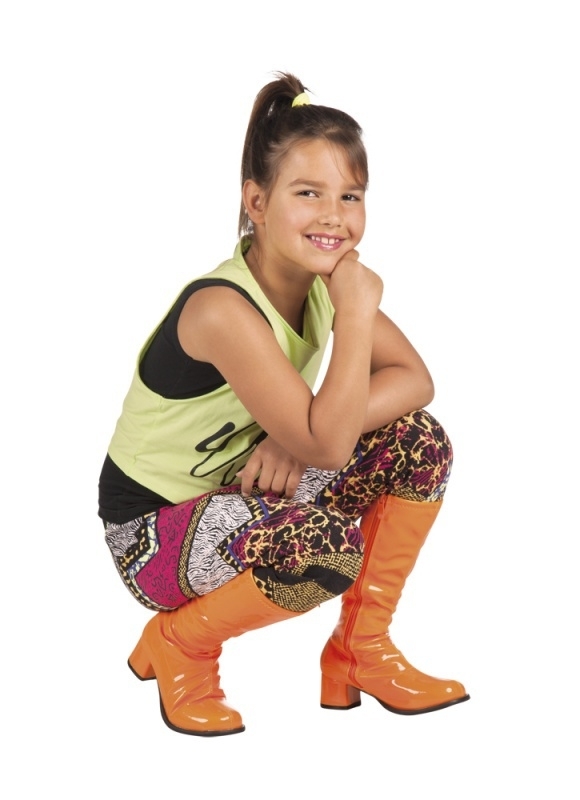Kinderlaarzen neon oranje Kinderlaarzen neon oranje