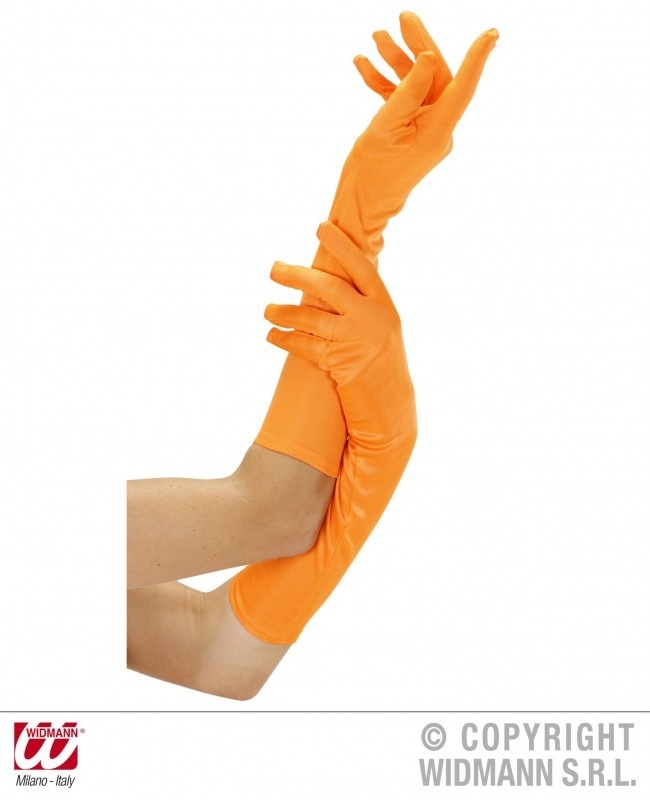 Handschoenen Neon Oranje lang Handschoenen Neon Oranje lang