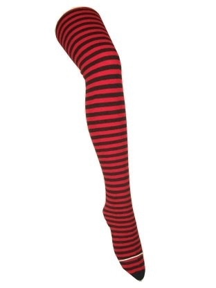 Panty streep rood en zwart