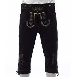 Lederhose Peter zwart van leer Lederhose Peter zwart van leer
