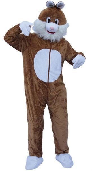 Paashaas kostuum mascotte bruin Paashaas kostuum mascotte bruin