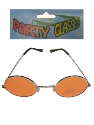 Hippie bril oranje glas Hippie bril oranje glas