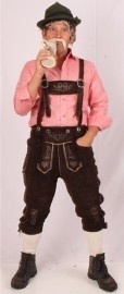 Leren lederhose donkerbruin Leren lederhose donkerbruin