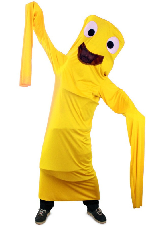 Funny windsock kostuum geel