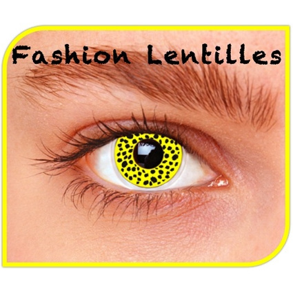 Party lens yellow cheetah Party lens yellow cheetah