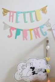 Letter banner pastel