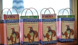 Mer Meri party bags cowboy