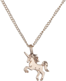 Unicorn / eenhoorn ketting goudkleurig