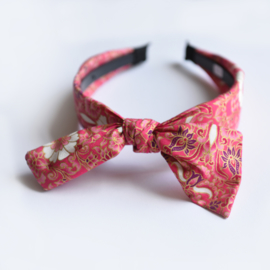 Diadeem print STRIK roze (kind/dames)