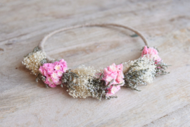 Droogbloemen haarband handmade nr.8