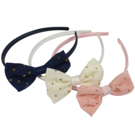 Diadeem strik/ster roze