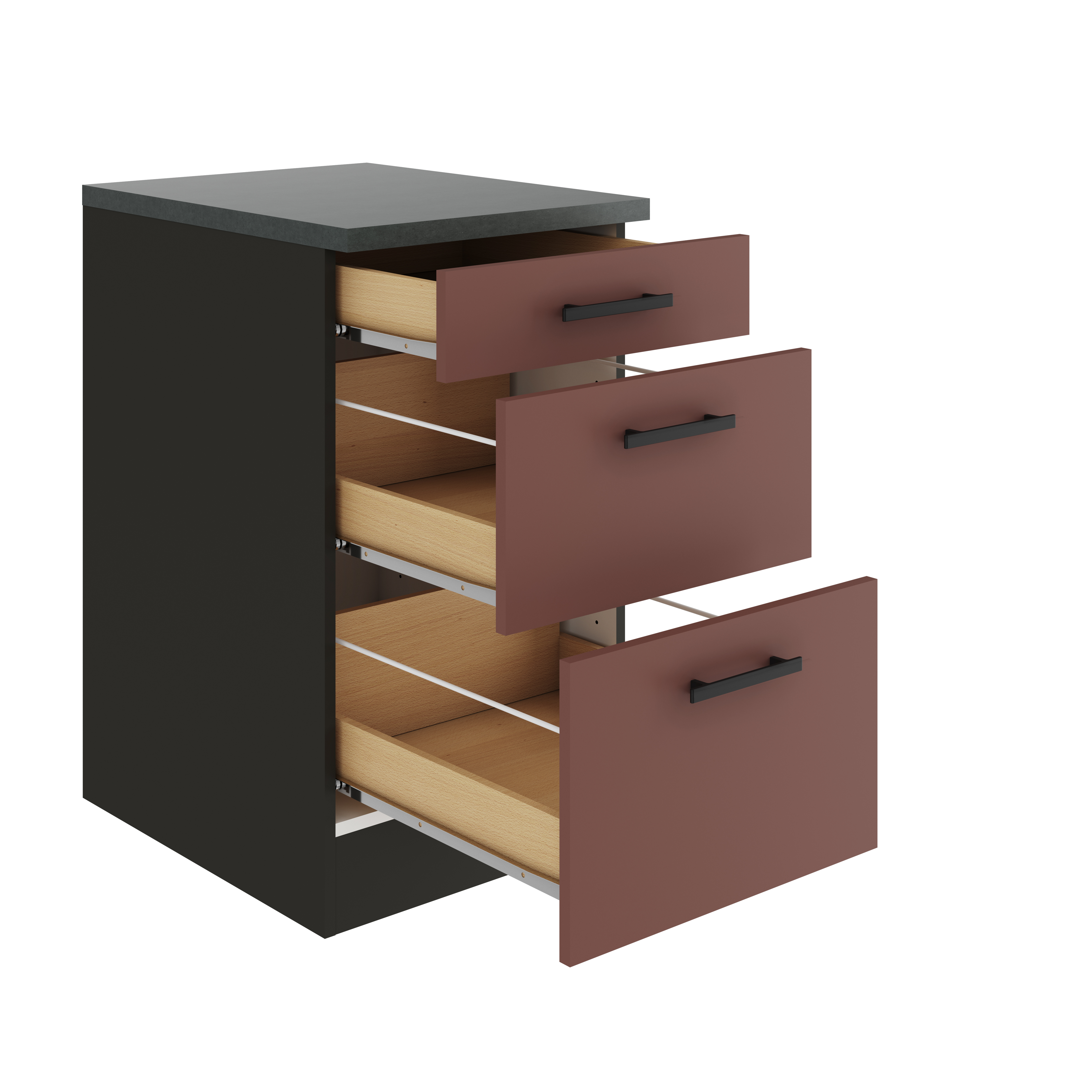 Onderkast 3x lades Nizza 50x57x82cm