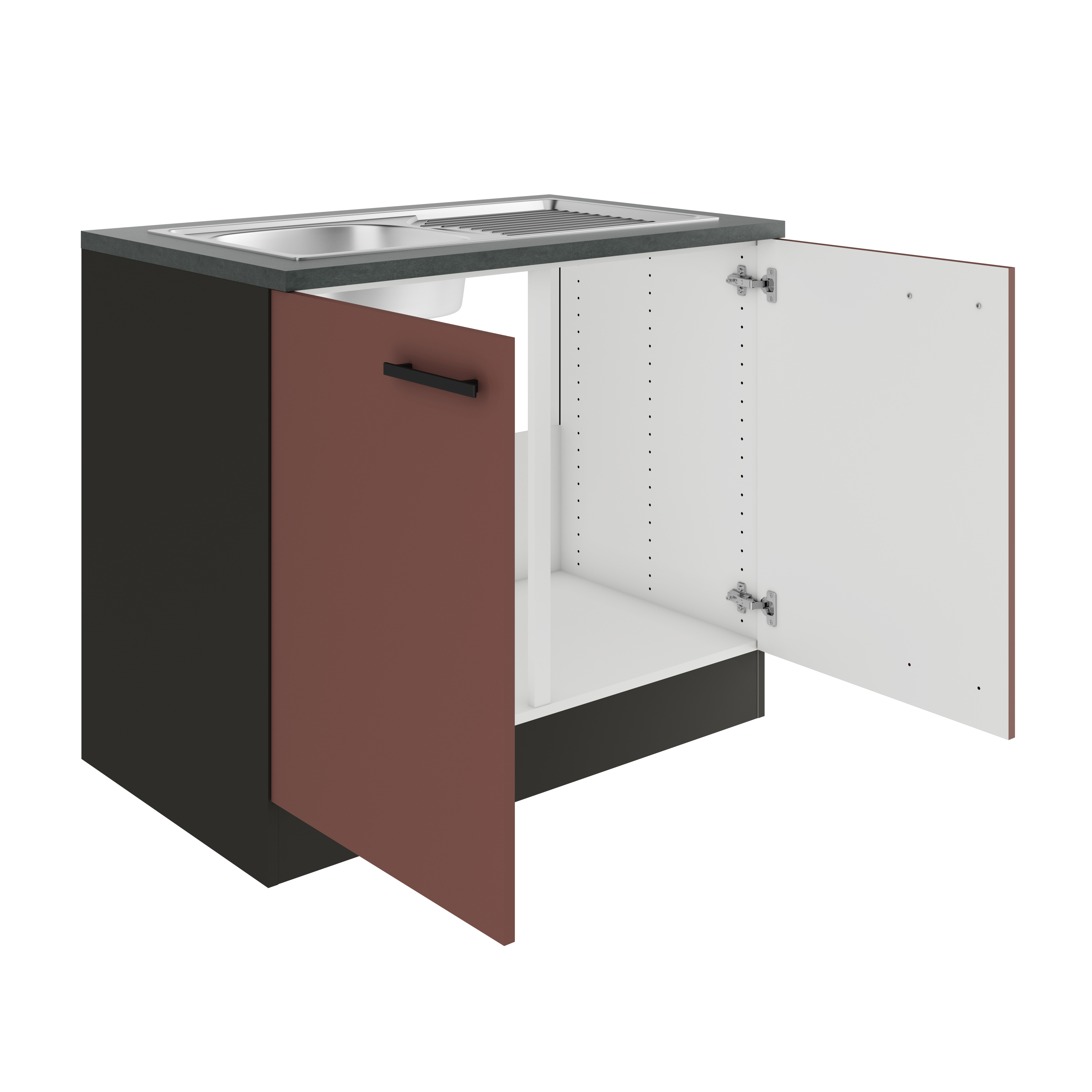 Spoel onderkast 2 deuren Nizza 100x57x82cm