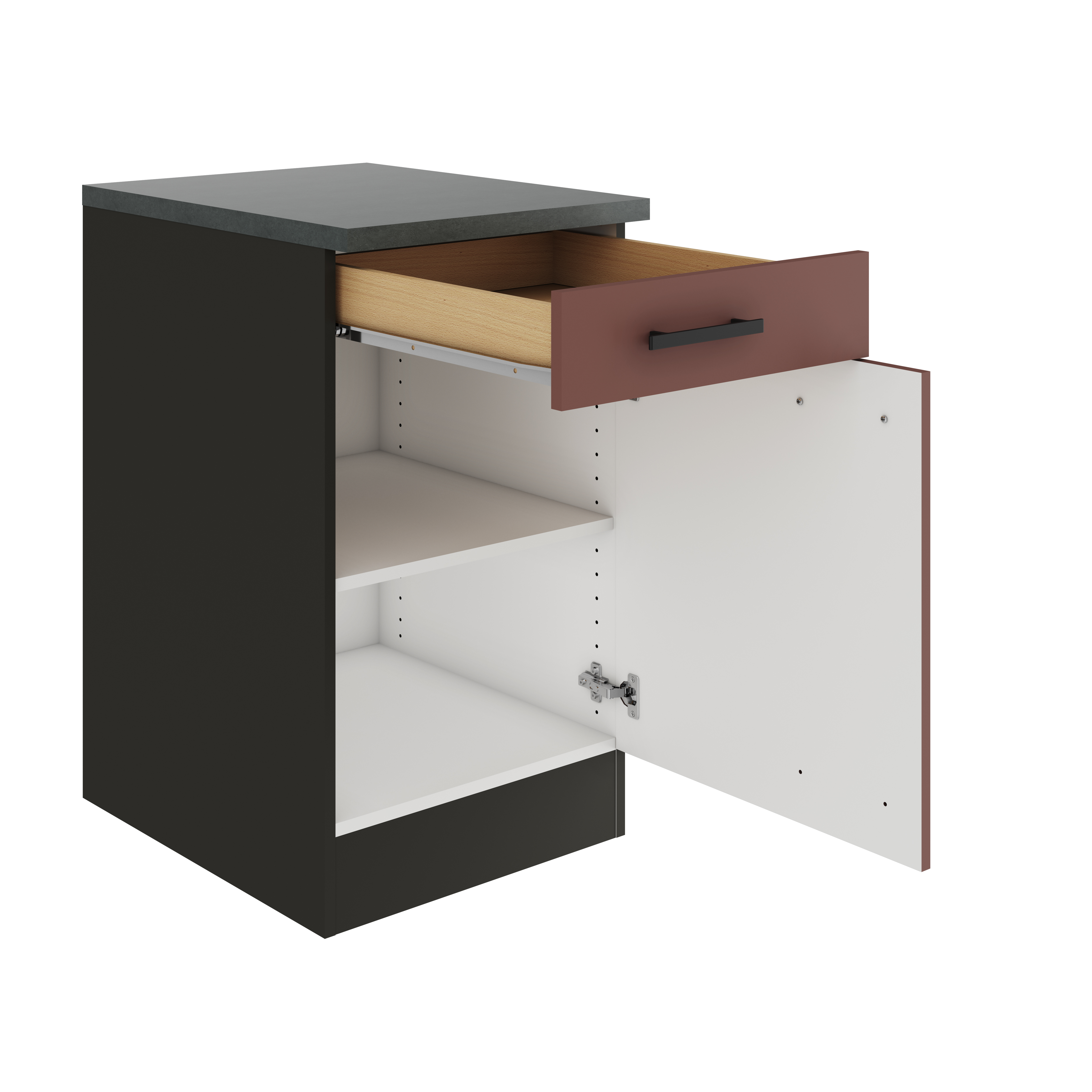 Onderkast 1x lade 1x legplank Nizza 50x57x82cm