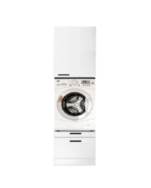 212,8 cm wasmachine / droger opstelling MUBO wit