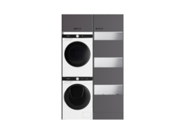 123,2 cm wasmachine / droger set kast MUKI antraciet