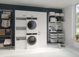 60 cm wasmachine / droger kast MUBO wit