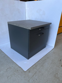 Onderkast 60 cm tbv Droger en of wasmachine MUKI Antraciet
