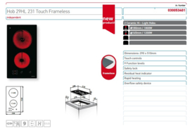 Lagos keuken glaskast 270cm excl apparatuur