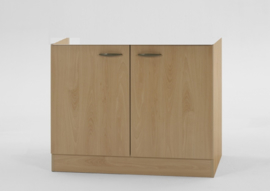 Onderkast tbv spoelbak 100x57x82 cm beuken