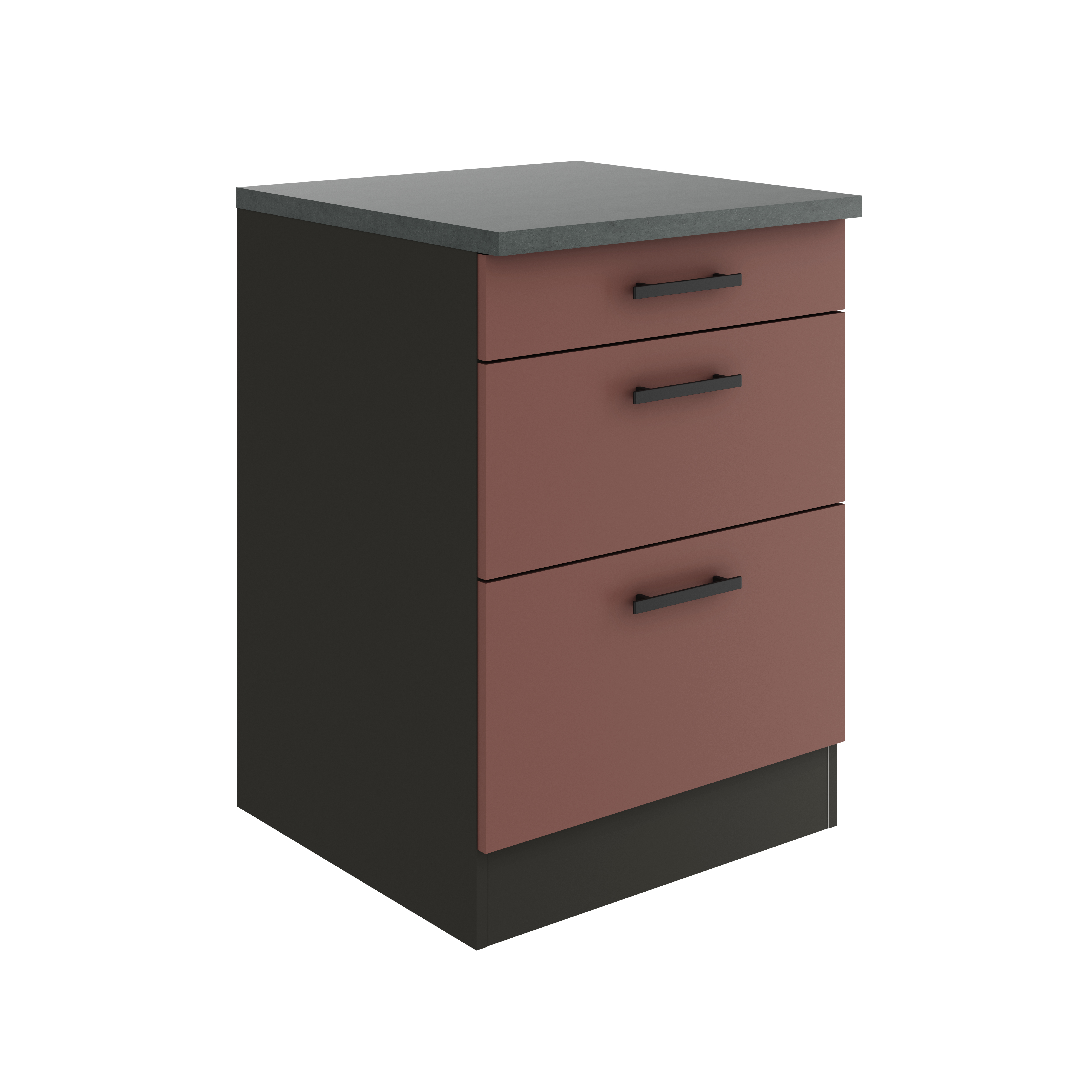 Onderkast 3x lades Nizza 60x57x82cm