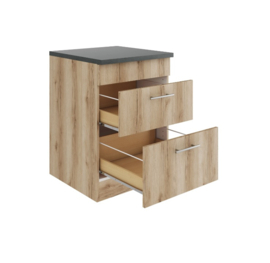 kookplaat onderkast 2x lade Livorno 60x57x82cm