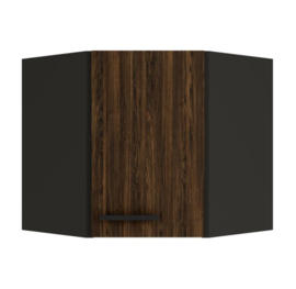 Groef decor Walnoot & Antraciet Keukenkasten RIMINI 409