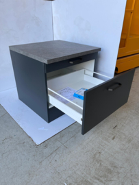 Onderkast 60 cm tbv Droger en of wasmachine MUKI Antraciet