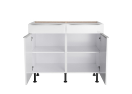 Buffetonderkast 100 x 58,4 cm Wit Hoogglans Arvid