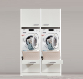 Onderkast 60 cm tbv Droger en of wasmachine MUBO wit
