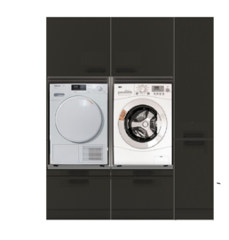 Wasmachine kast zwart