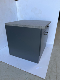 Onderkast 60 cm tbv Droger en of wasmachine MUKI Antraciet