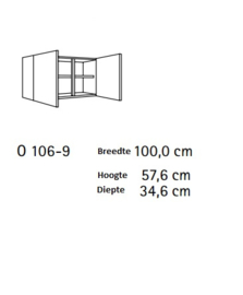 bovenkast Vigo 100x57,6cm